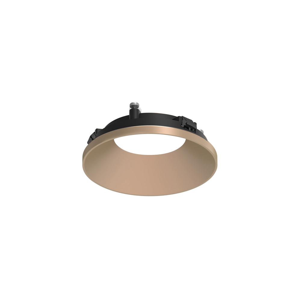 3" Apollo Round Flangeless Downlight Trim, Wheat Diffused Finish