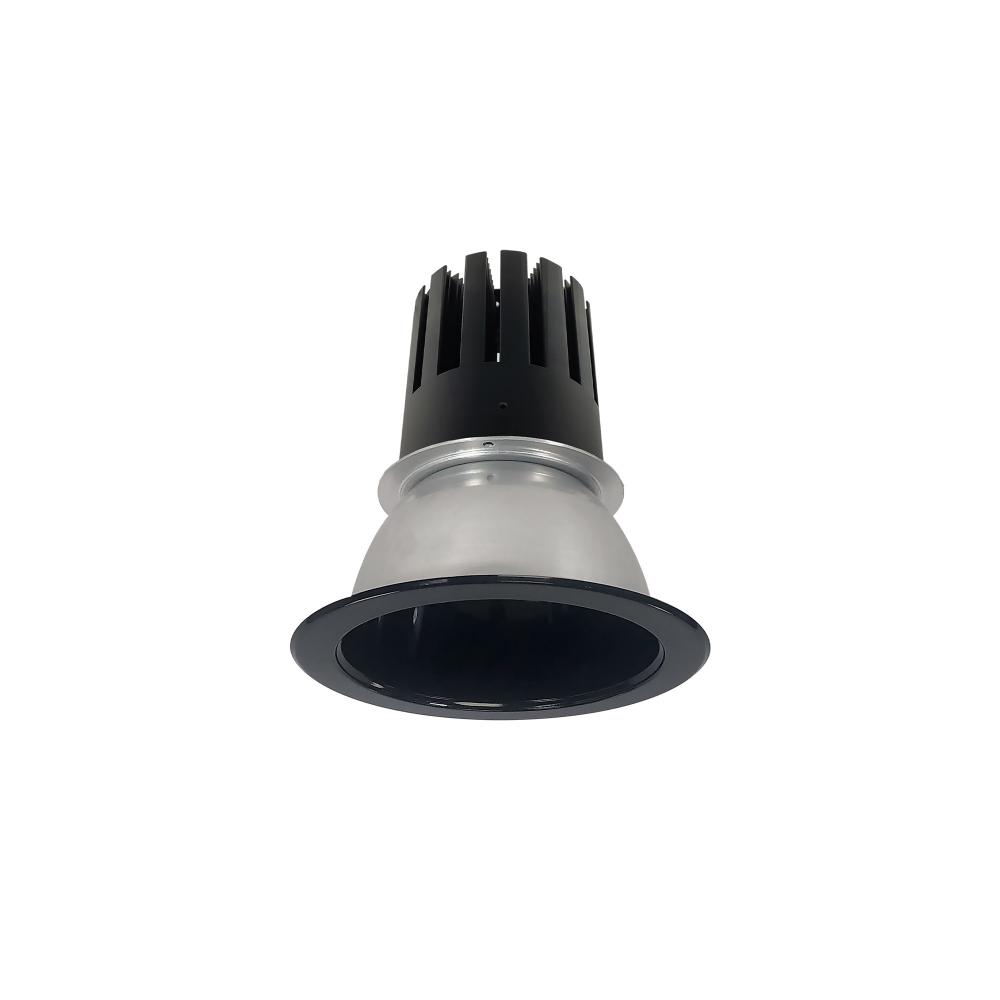 4" Sapphire III Round Open Reflector, 2500lm, 3500K, Narrow Flood Optic, Black Reflector/Black
