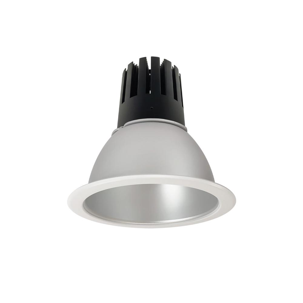 6" Sapphire III Round Open Reflector, 2500lm, 4000K, Flood Optic, Haze Reflector/Matte Powder