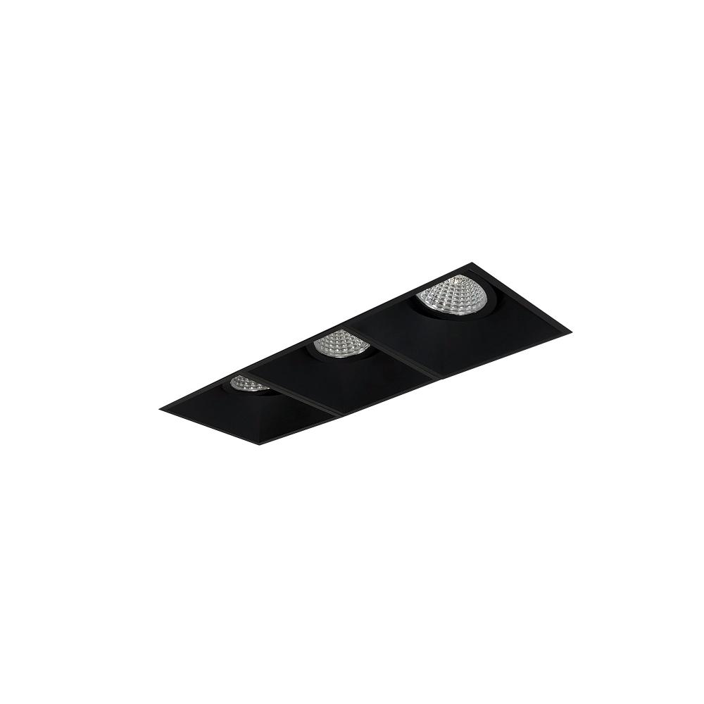 Iolite MLS 3-Head Trimless Reflector Kit, 2700K, 1000lm, Black Adj. Gimbal Trims