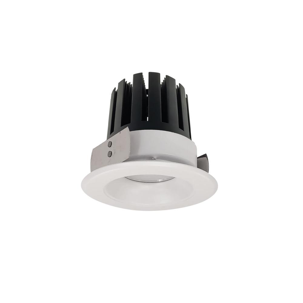 4" Marquise III Round Open Reflector, 1500lm, 3000K, Flood Optic, White Reflector/White Flange