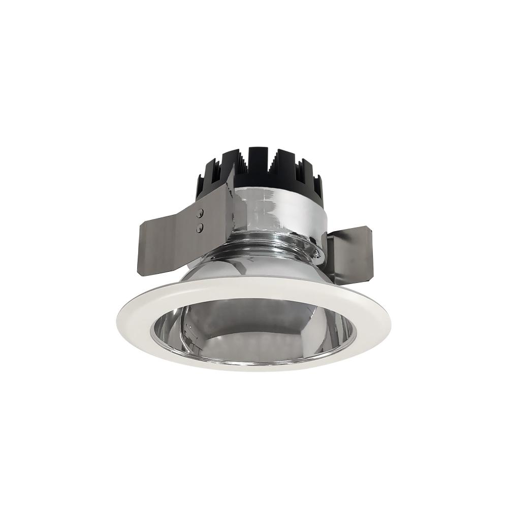 5" Marquise III Round Open Reflector, 1500lm, 3000K, Flood Optic, Clear Reflector/White Flange