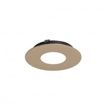 Nora NAPF-3RPHWD/CL - 3" Apollo Round Flanged Pinhole Trim with Clear Lens, Wheat Diffused Finish