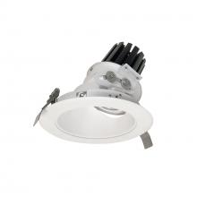 Nora NC3-69L430FMPW - 6" Sapphire III Round Adjustable Reflector, 3500lm, 3000K, Flood Optic, Matte Powder White