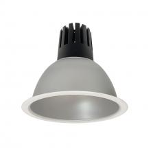 Nora NC3-81L530FHZMPW - 8" Sapphire III Round Open Reflector, 4500lm, 3000K, Flood Optic, Haze Reflector/Matte Powder
