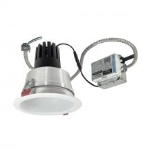 Nora NCR3-61L330FC01MPW - 6" Sapphire III Retrofit, Matte Powder White Reflector/Matte Powder White Flange, 120V; 0-10V
