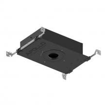Nora NHAPIC-3R05L13540DP - 3" Apollo Round IC Air-Tight New Construction Housing w/ 0.5" to 0.875" Ceiling Collar,