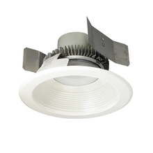 Nora NLCBC2-55240MPW/A - 5" Cobalt Click Round Retrofit Baffle, 750lm / 10W, 4000K, Matte Powder White Baffle / Matte