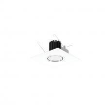Nora NMRT3-1FL430FWW - One-Head Flanged LED Multiple Lighting Trim, 3000lm per Head w/ Flood Optic, 3000K, Flat White Face