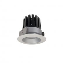 Nora NRM3-41L335FHZW - 4" Marquise III Round Open Reflector, 2000lm, 3500K, Flood Optic, Haze Reflector/White Flange