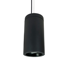 Nora NYLD2-6C10140BBB4AC - 6" Cobalt Cable Mount Cylinder, Black, 1000L, 4000K, Black/Black Reflector, 120V Triac/ELV/0-10V