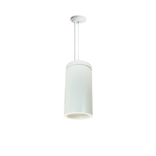 Nora NYLS3-6C1L227SC12WWW/PEM - 6" Sapphire III Cable Mount White Cylinder, Pre-Wired for EM Driver, Matte Powder White