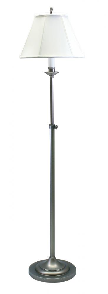 Club Adjustable Antique Silver Floor Lamps