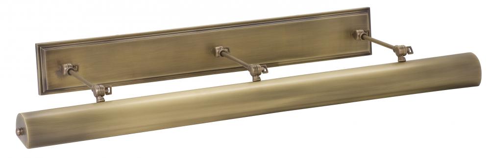 Direct Wire Oxford 42" Antique Brass LED Plug-In Picture Lights