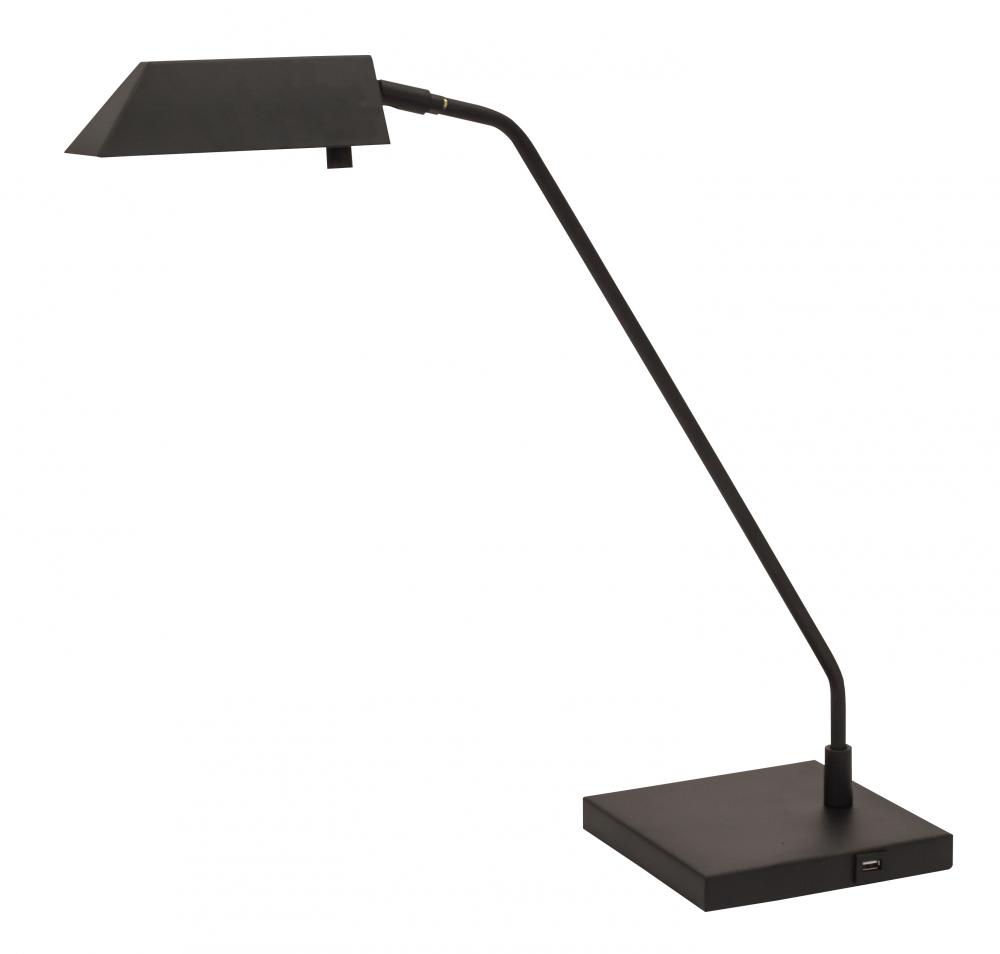 Newbury Table Lamps in Black with USB Port