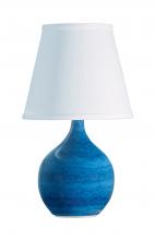 House of Troy GS50-BG - Scatchard 13.5" Mini Accent Lamp in Blue Gloss