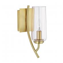 Norwell 8153-SB-CL - Tulip Sconce - Satin Brass