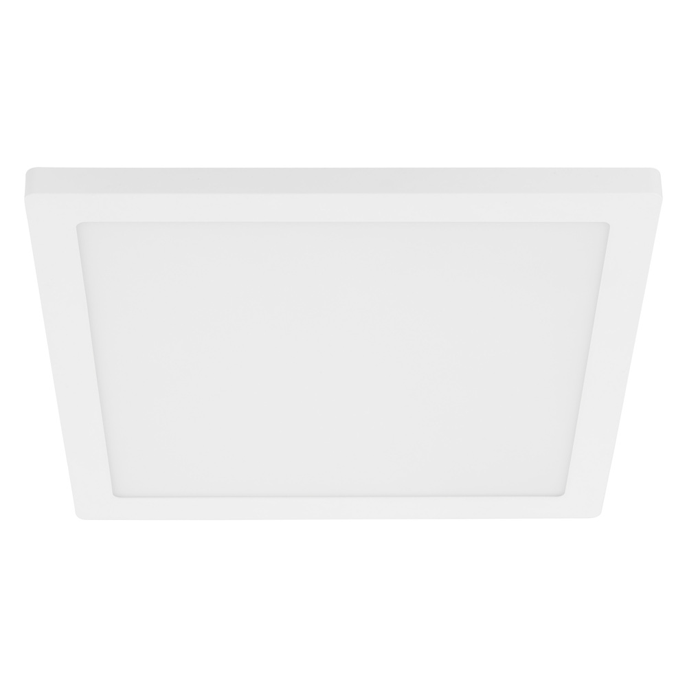1 LT Integrated LED Square Ceiling/Wall Light w/ White Finish & White Acrylic Shade