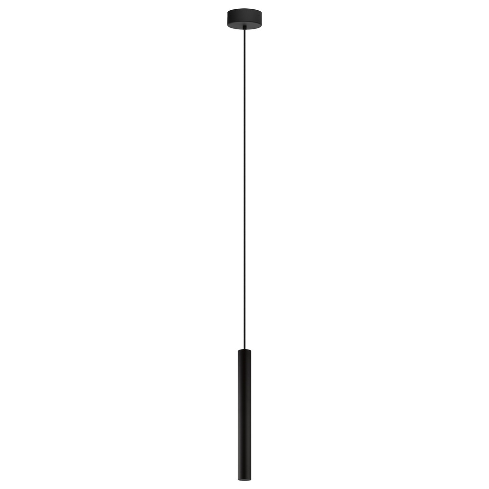 1 LT Cylinder Pendant w/ Matte Black Finish