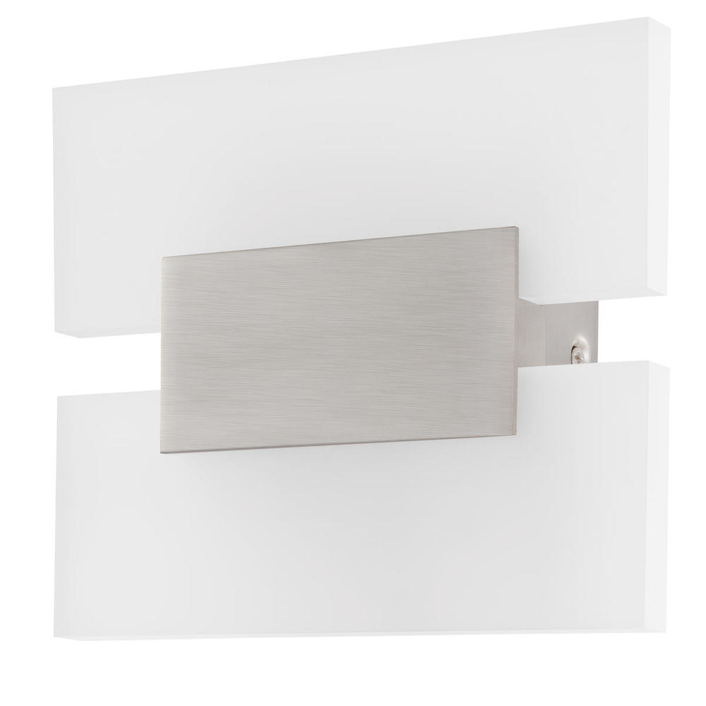 1 LT LED Wall Light w/ Matte Nickel Finish & Satin Acrylic Shade