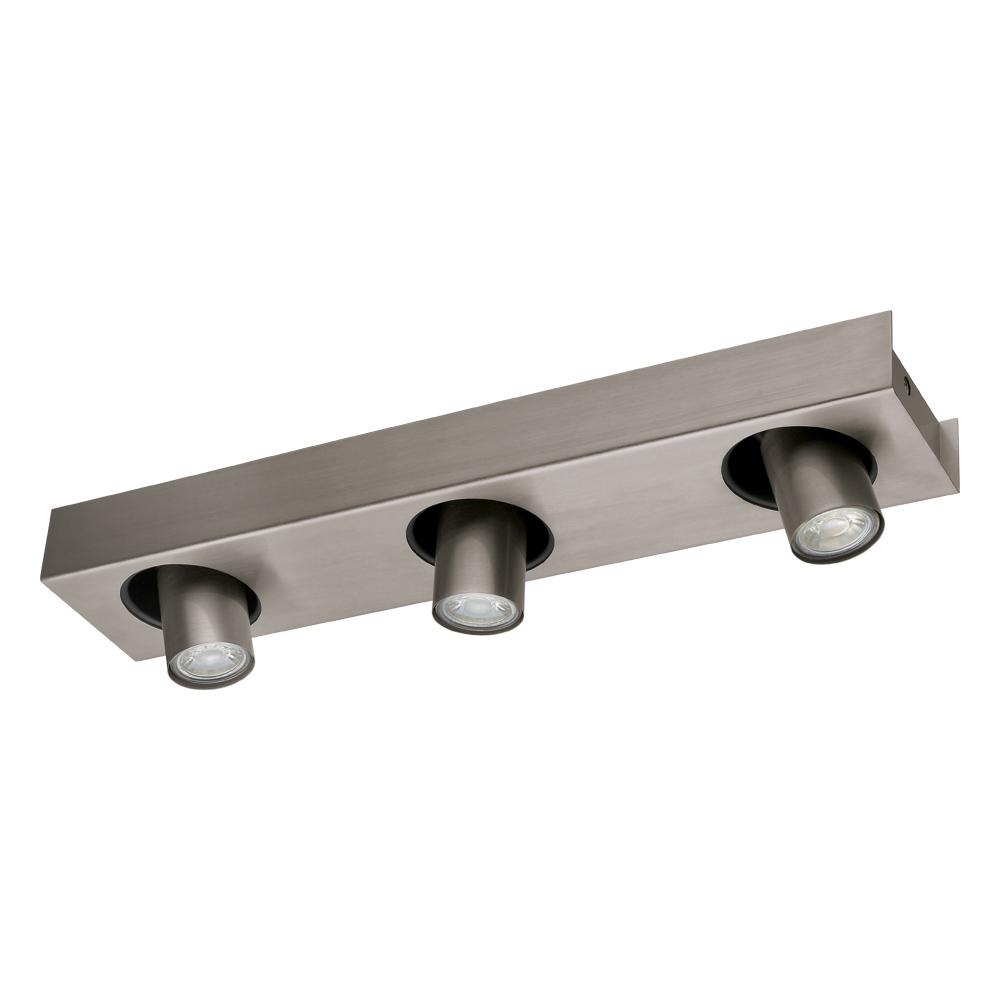 3 LT Fixed Track Light w/ Matte Nickel Finish & Adjustable Lamp Heads