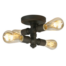 Eglo 202838A - 4 LT Open Bulb Ceiling Light w/ Matte Bronze Finish
