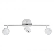 Eglo 204569A - 3 LT LED Fixed Track Light w/ Chrome Finish & Acrylic Crystalized Shades