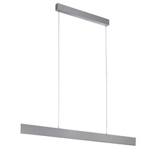 Eglo 39267A - 1 LT Integrated LED Linear Pendant w/ Brushed Aluminum Finish & White Diffuser