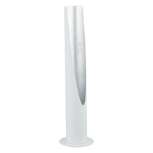 Eglo 97581A - 1 LT Cylinder Table Lamp w/ Matte White & Silver Interior Finish