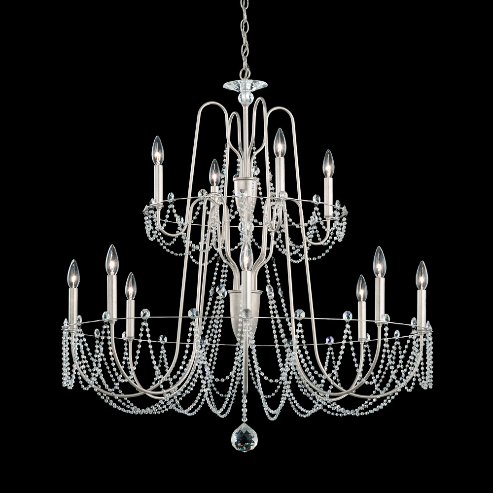 Esmery 12 Light 120V Chandelier in French Gold with Optic Crystal