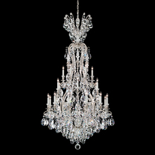 Schonbek 1870 3783-48S - Renaissance 25 Light 120V Chandelier in Antique Silver with Crystals from Swarovski®