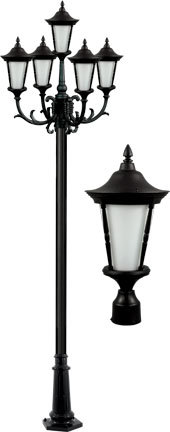 GABRIELLA POST FIVE LIGHT FIX 5 X LED 9W 85-265V