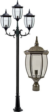 VICTORIA POST THREE LIGHT FIX 3 X LED 9W 85-265V