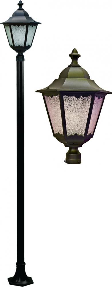 CAST ALUM LANTERN POST FIXTURE 50 WATT MH 120V