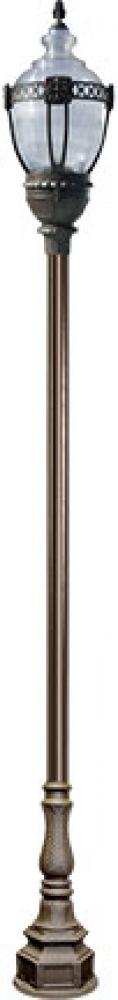 CAST ALUM CLR TOP DECO BASE ACORN FIX 35W HPS MT