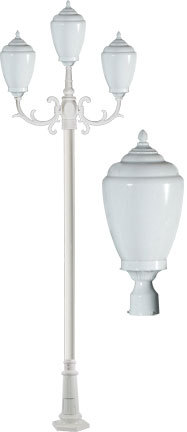Dabmar GM4003-LED9-W - ALISA POST THREE LIGHT FIX 3 X LED 9W 85-265V