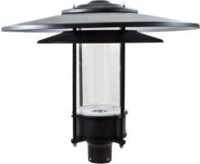 Dabmar GM510-LED20-B - LARGE HAT TOP POST LIGHT FIXTURE LED 20W 85-265V