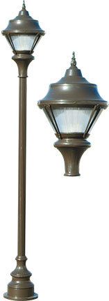 Dabmar GM9000-LED16-BZ - CAST ALUM POST FIX LED 16W 120V