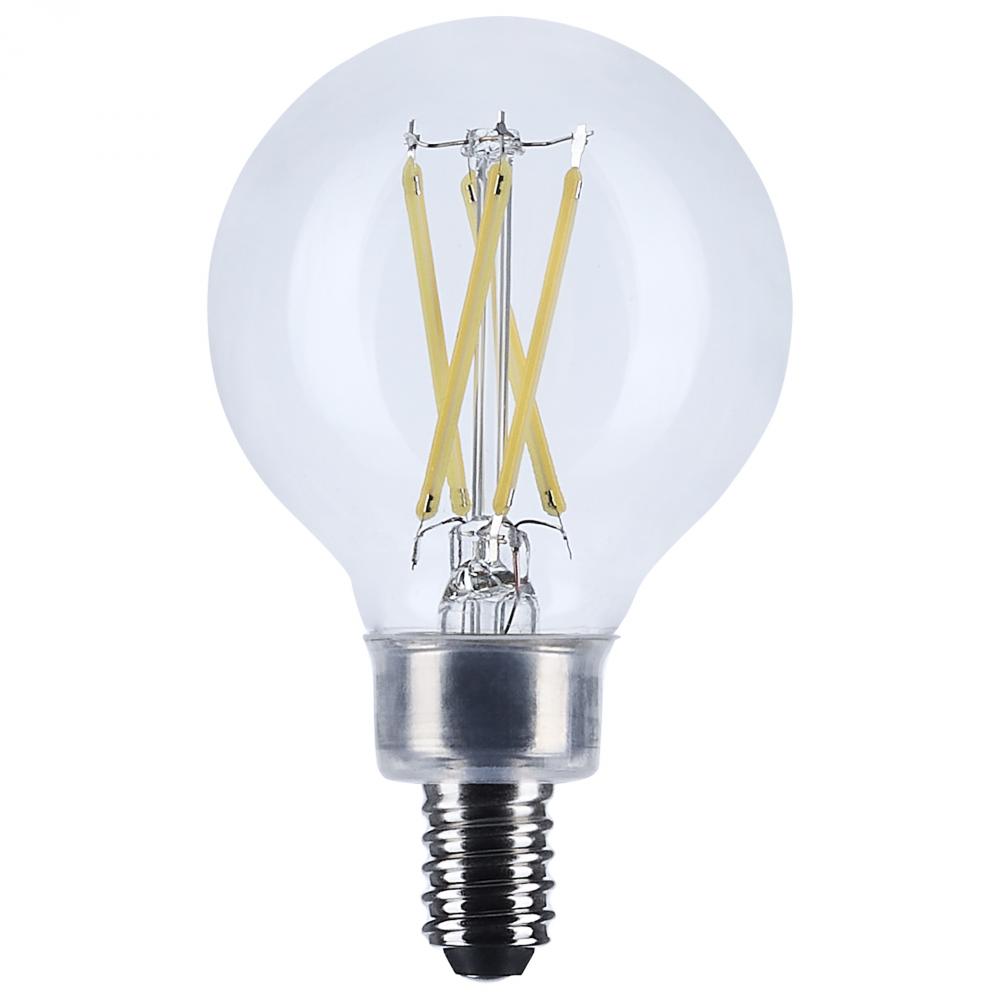 5.5 Watt G16.5 LED; Candelabra Base; Clear; 5000K CCT; 120 Volt
