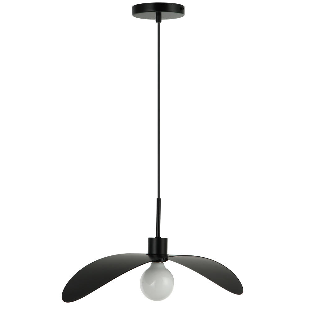 1 Light Matte Black Pendant