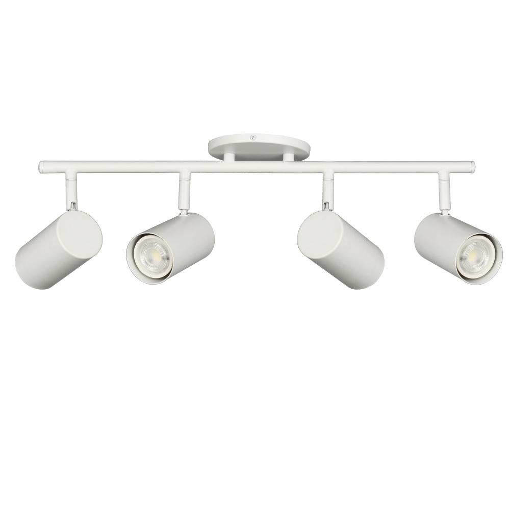 4 Light Track Light in Matte White