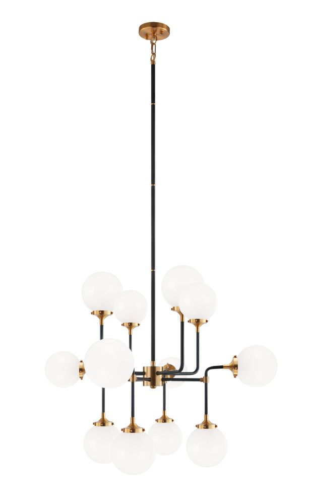 Particles Aged Gold Brass Pendant