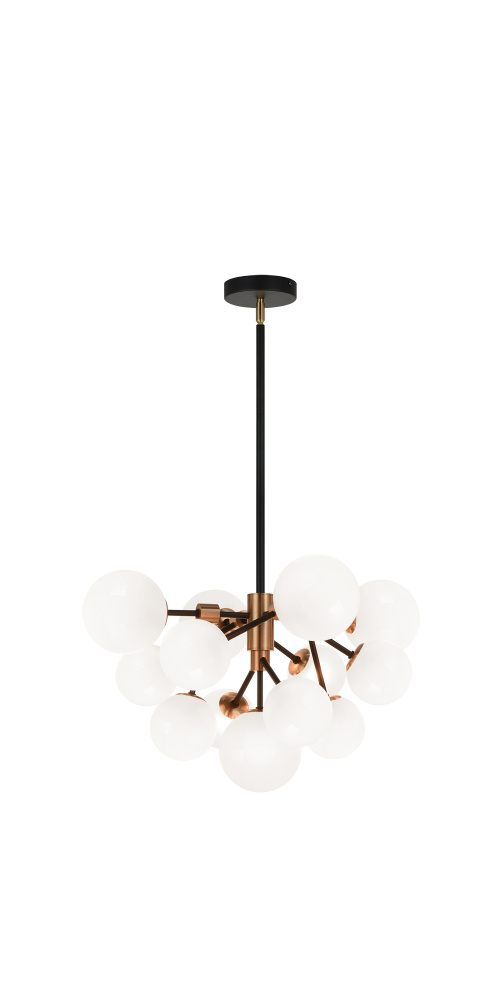 Novu Aged Gold Brass Chandelier