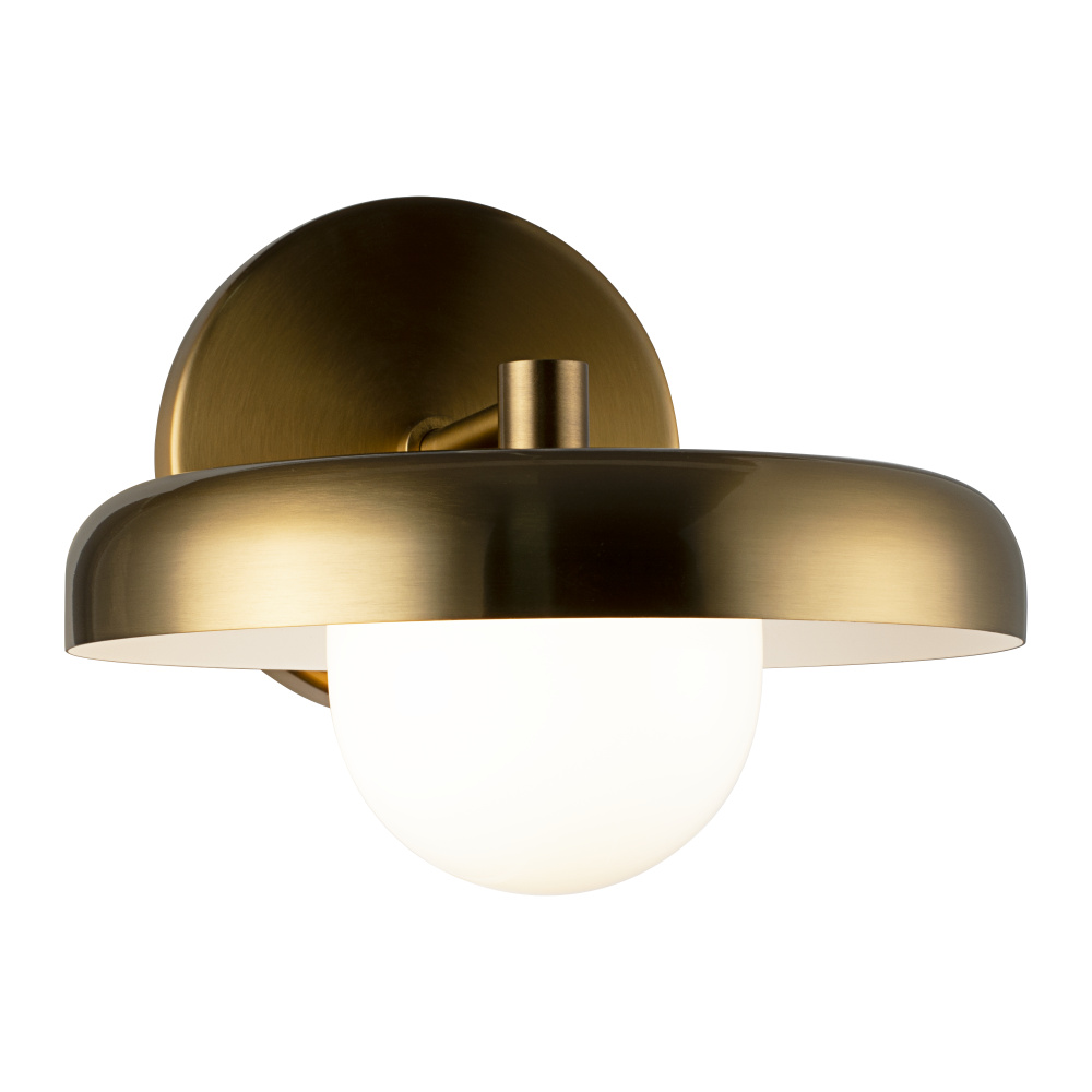 Creston Aged Gold Brass Wall Sconce
