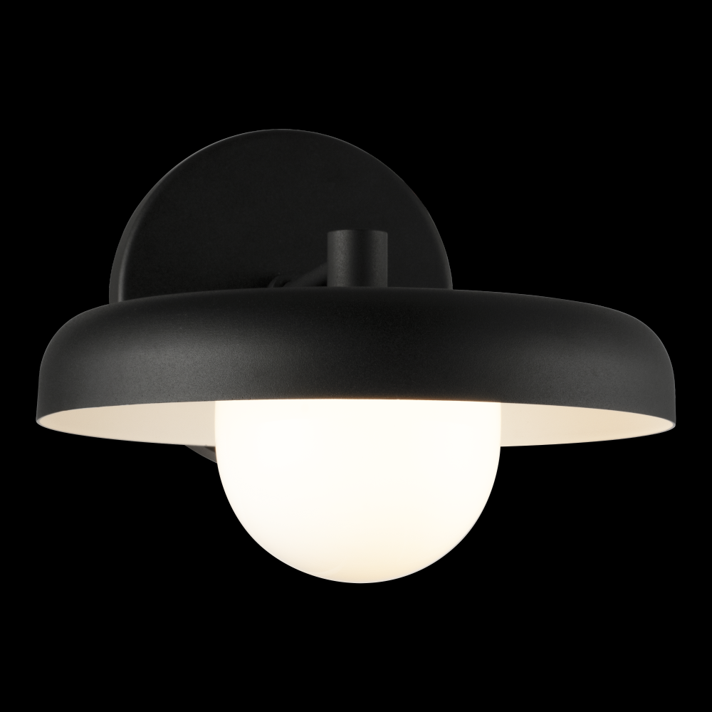 Creston Matte Black Wall Sconce