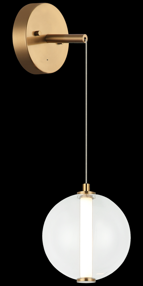 Belange Aged Gold Brass Wall Sconce