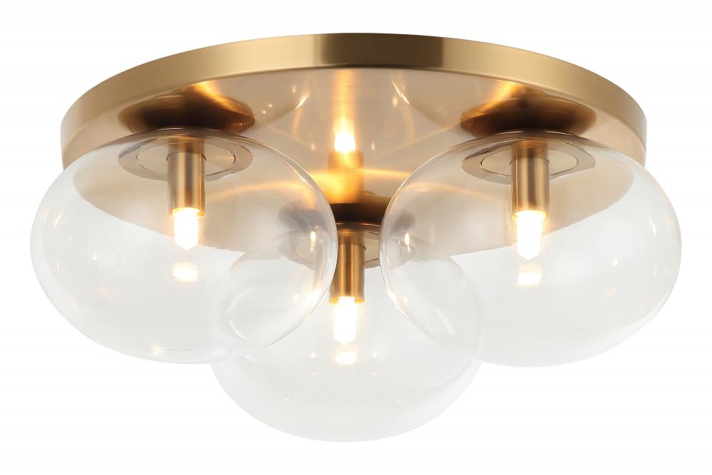 Bulbus Aged Gold Brass Ceiling Mount