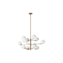 Matteo Lighting C31712MWAG - Orb Matte White Pendant