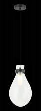 Matteo Lighting C31911MB - Seranna Matte Black Pendant