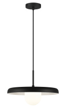 Matteo Lighting C34421MBOP - Creston Matte Black Pendant